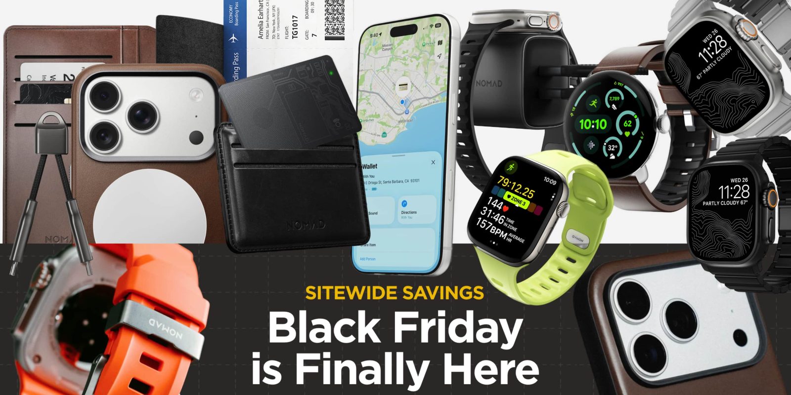 Nomad Black Friday 2025: Op til 75% rabat på lækre Apple-tilbehør – iPhone-covers, Watch-remme og mere