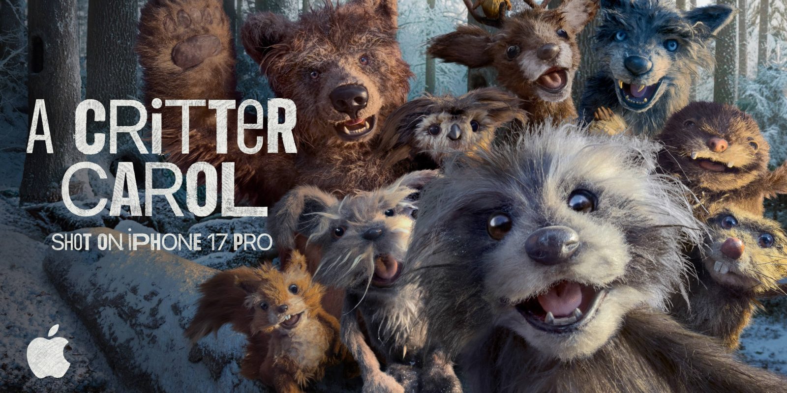 Apple lancerer julemagien med ‘A Critter Carol’ – iPhone 17 Pro får hovedrollen