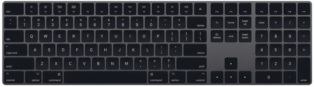 Apple Magic tastatur m. numeriske taster (space grey) Apple