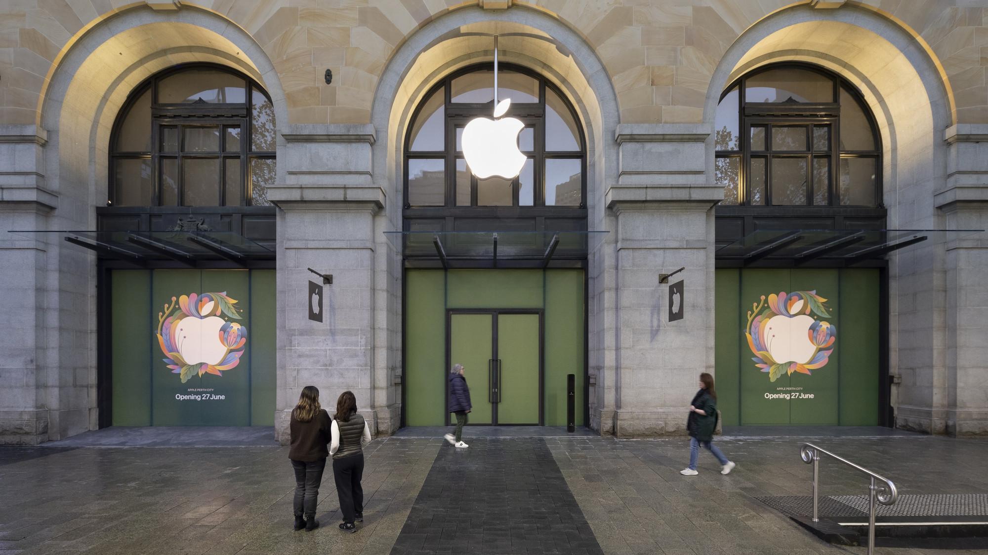 Apple åbner butik i Australiens historiske bankbygning