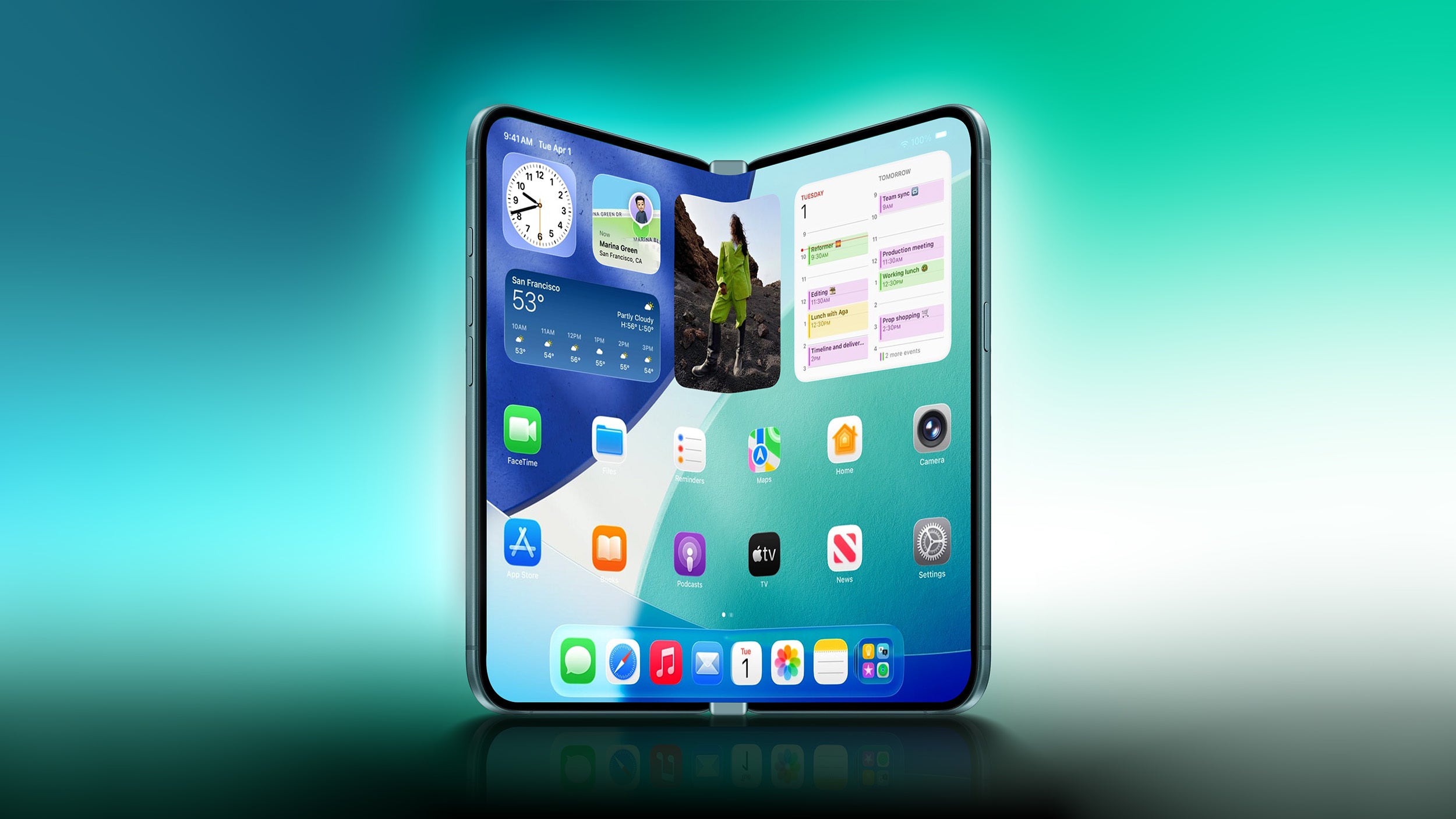 Foldbar iPhone afsløret: Fire kameraer, Touch ID og bølgefri skærm på vej