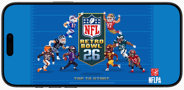 Apple Arcade ruller ud med NFL Retro Bowl ’26, Jeopardy! Daily og mere: Spil efterår 2025 på din enhed