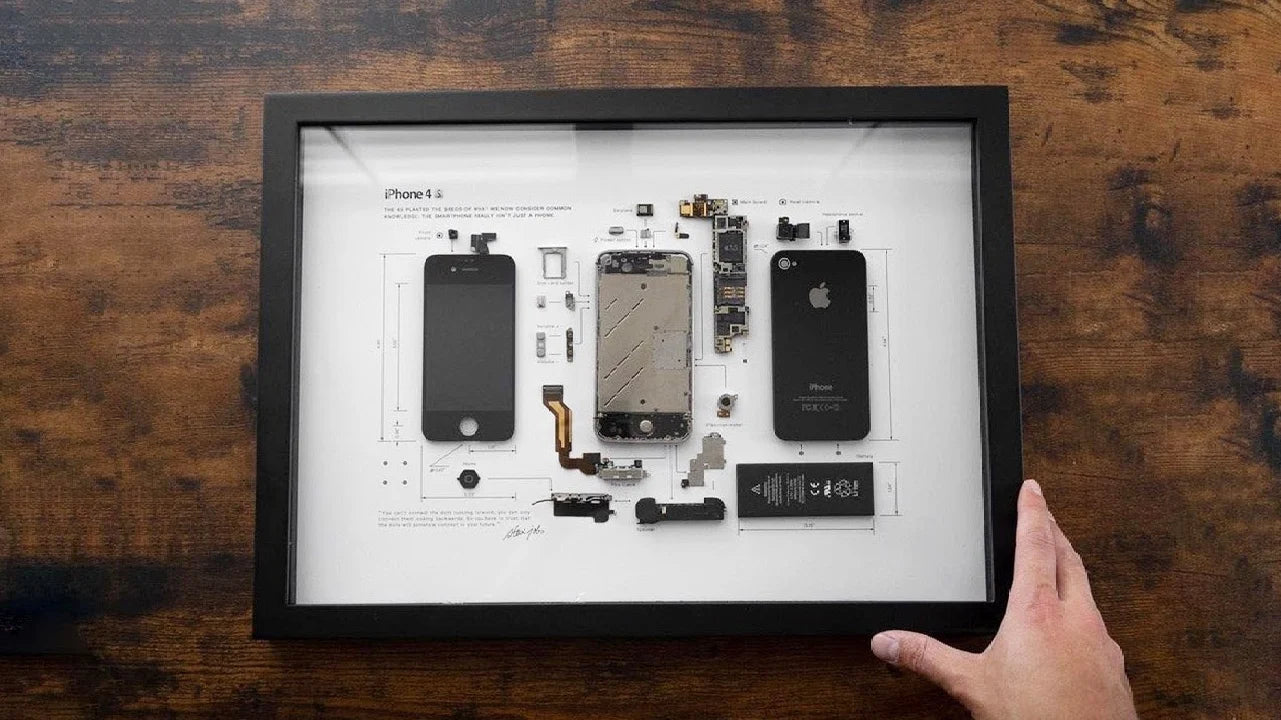 Gør dit værelse Apple-ikonisk: Spar stort på iPhone-kunst fra Grid Studio