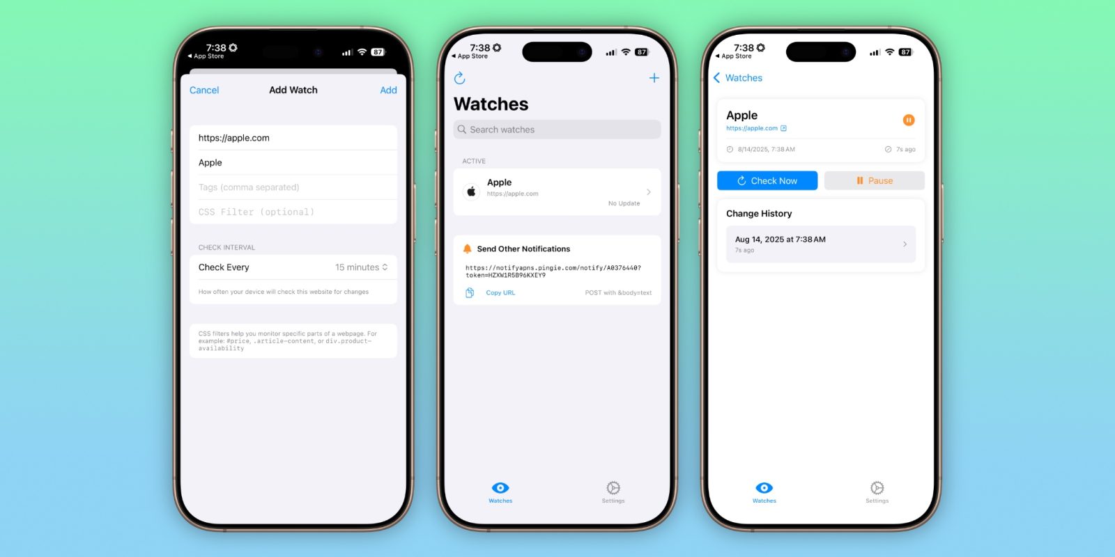 Notify: Hold øje med websideændringer – helt gratis og direkte på din iPhone