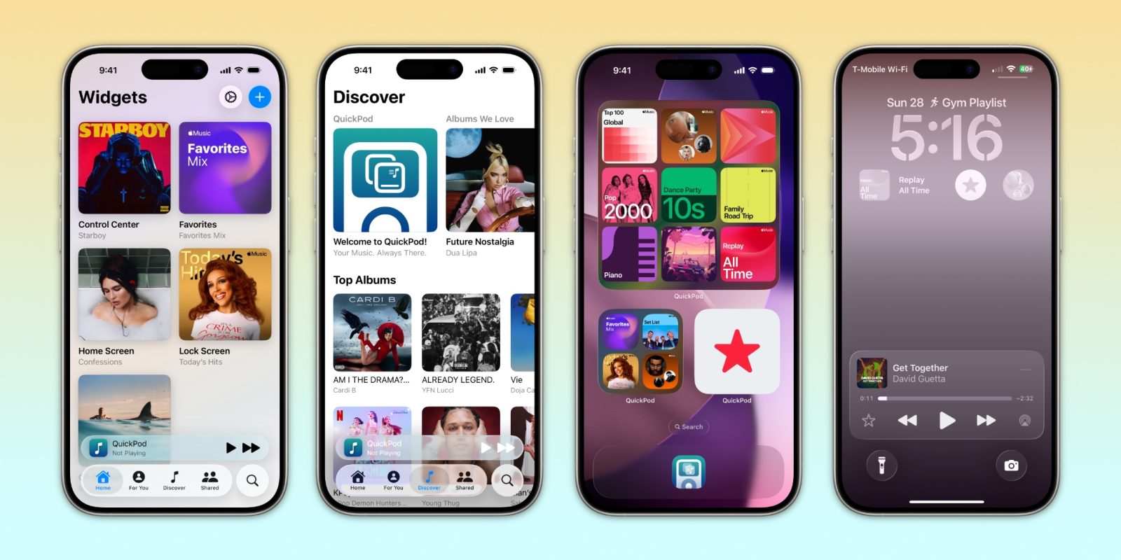 QuickPod: Den ultimative musik-widget til Apple-elskere