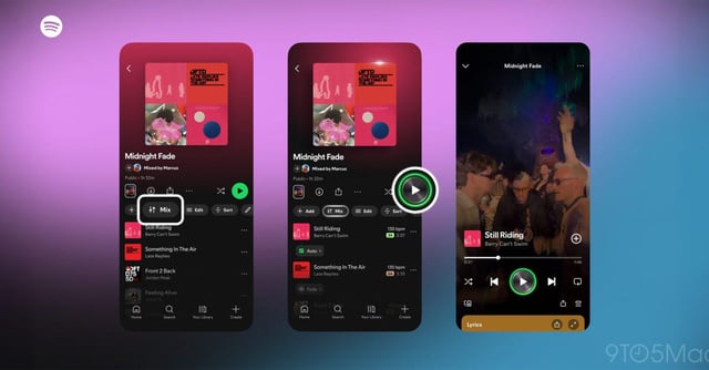 Spotify snupper Apple Music’s AutoMix-feature før iOS 26 overhovedet er landet