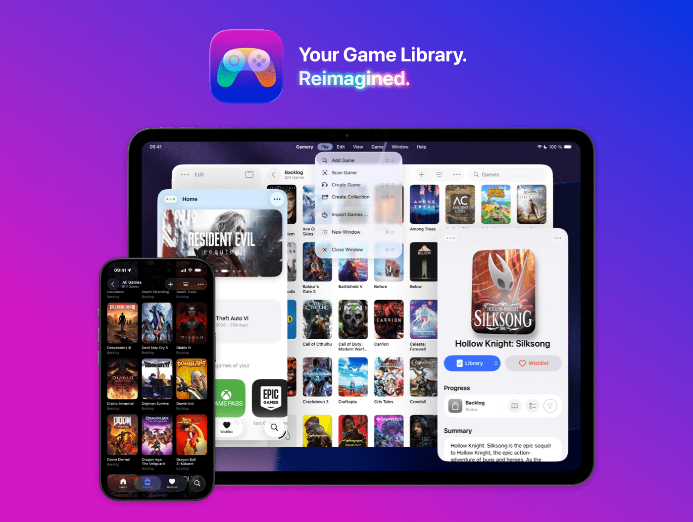 Gamery: Den ultimative spilbibliotek-app til iPhone og iPad – nu endnu mere lækker