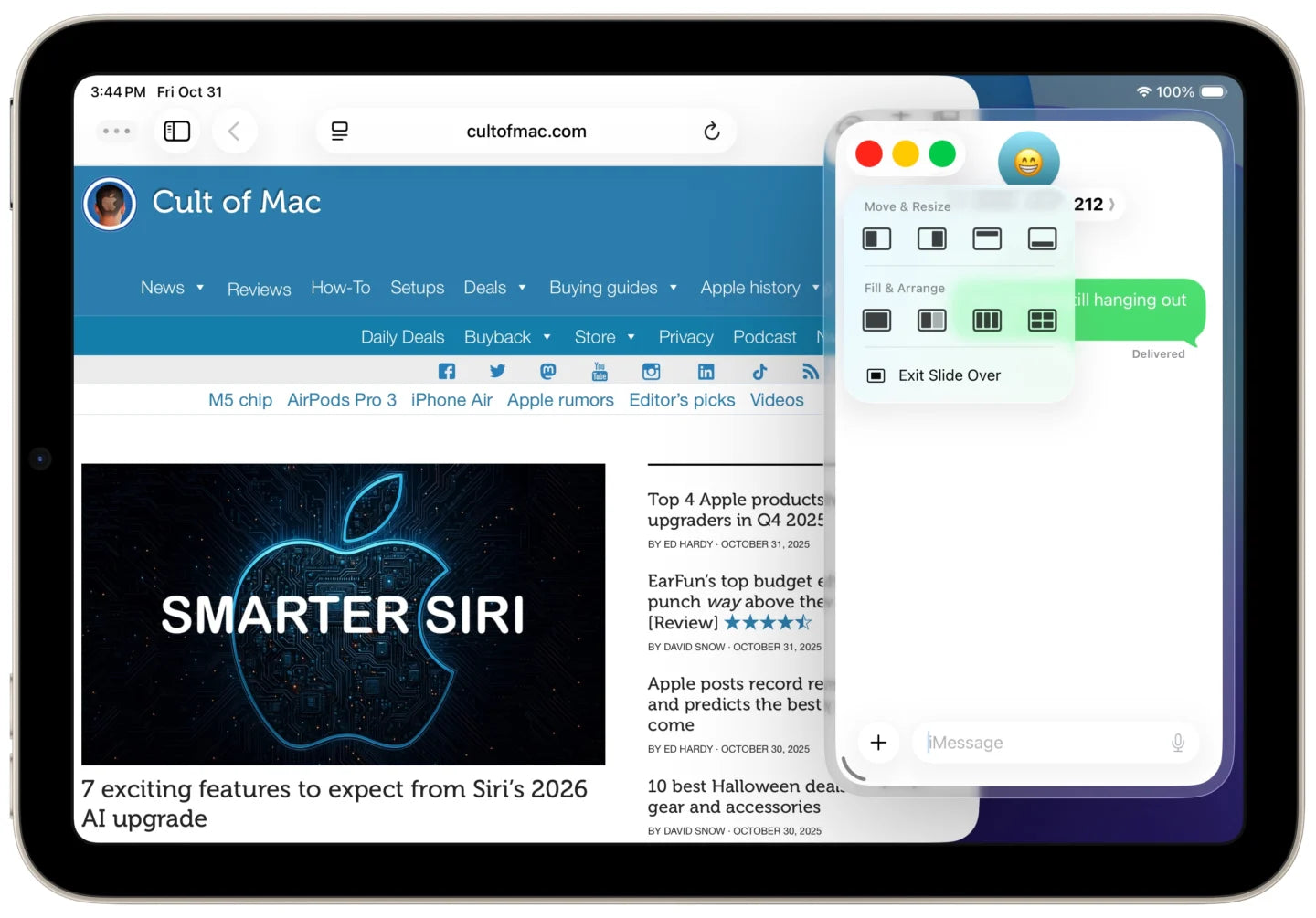 Slide Over vender triumferende tilbage i iPadOS 26.1 – multitasking for de virkelige iPad-nørder