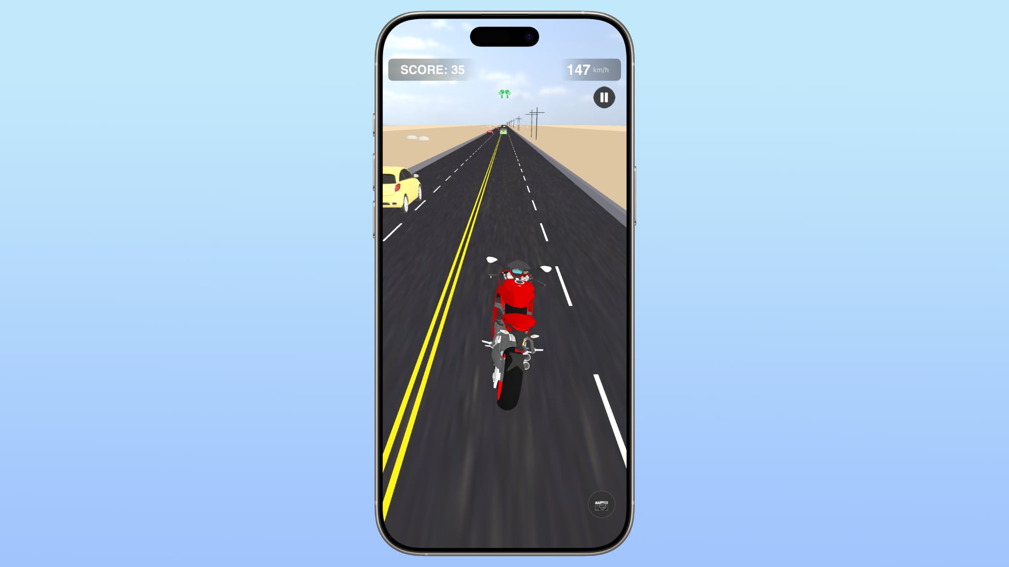 Styr dit motorcykelspil på iPhone – med AirPods som controller