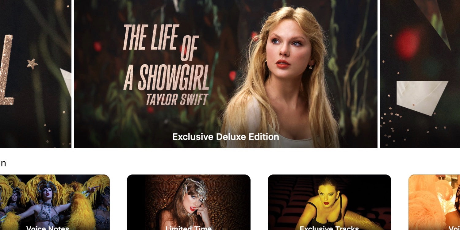 Taylor Swift genopliver iTunes med eksklusiv deluxe-udgave af ‘The Life of a Showgirl’